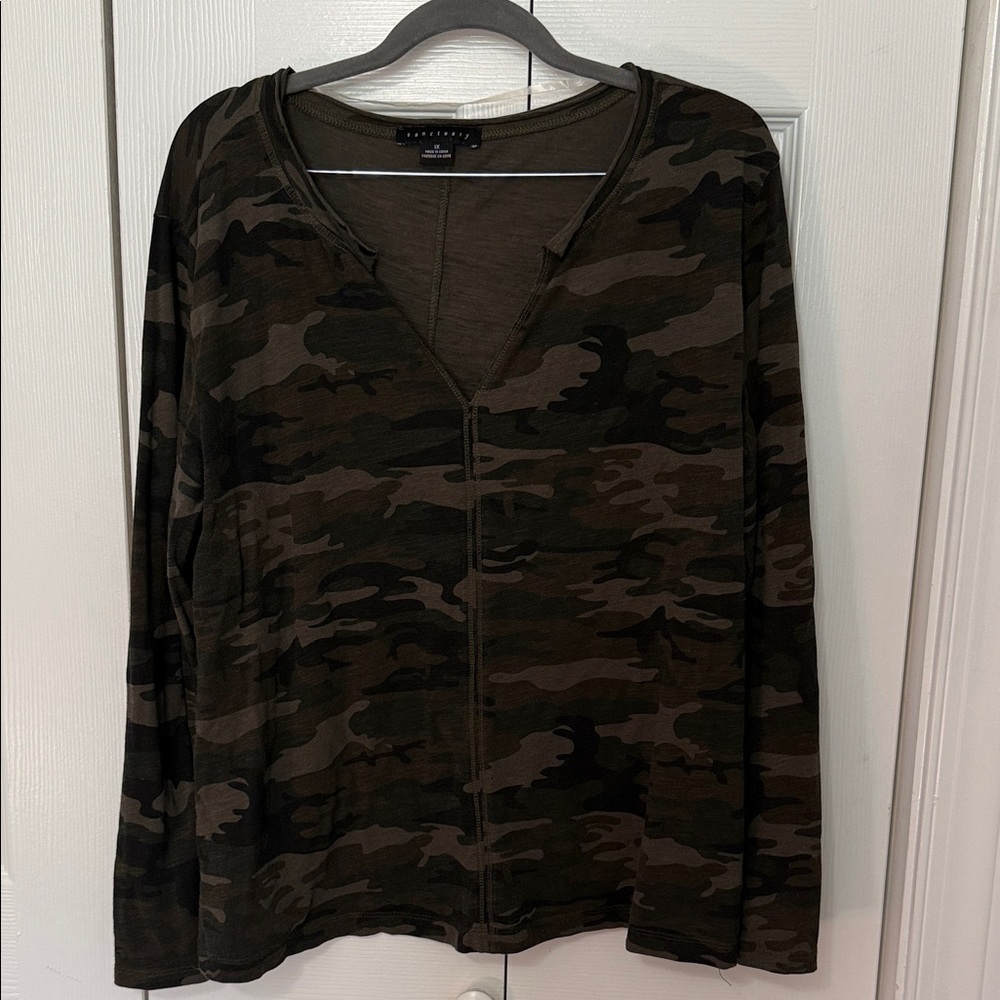 Sanctuary long sleeve Camouflage Tee
